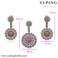 64259 Xuping hot sales exquisite workmanship luxury round gold jewelry set China wholesale